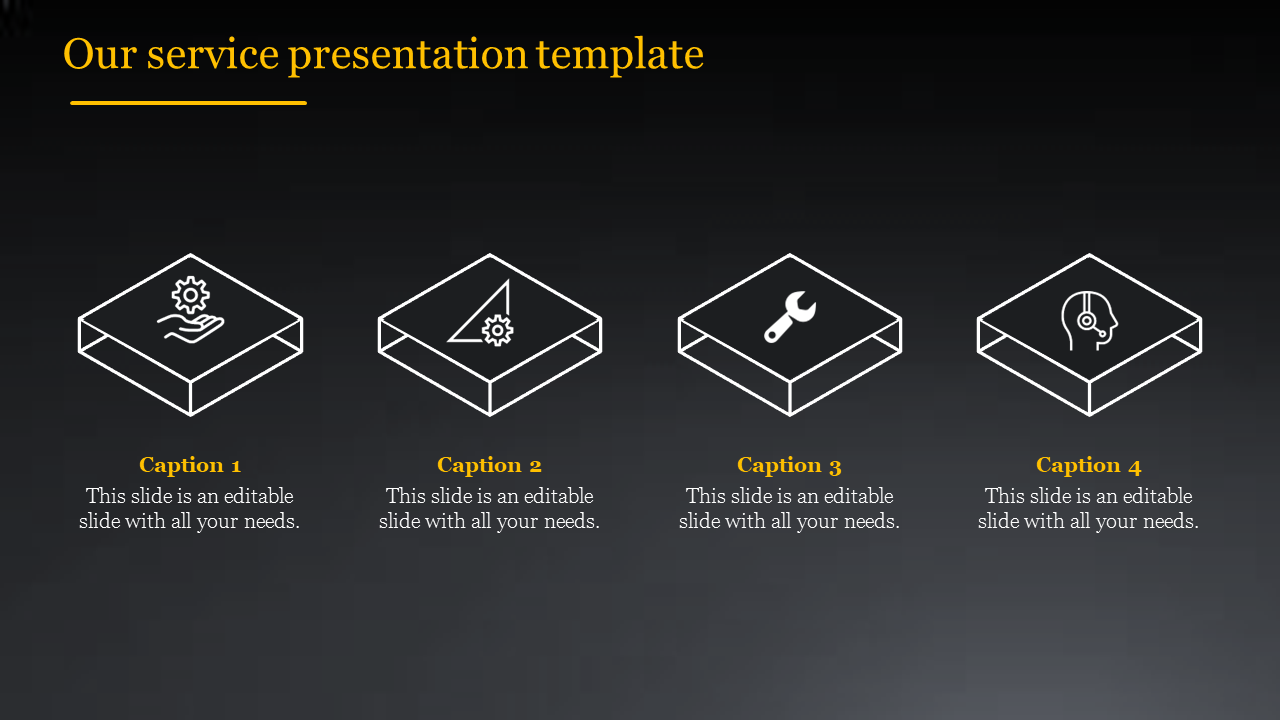 service presentation template-Our service presentation template